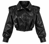 7746 Faux Leather Jacket