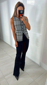 2651 Houndstooth vest