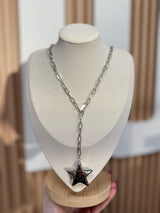 N1128 Star cristal bow Necklace