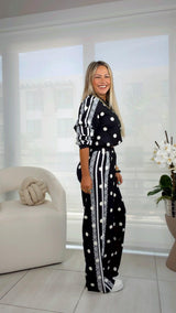 112 Polka dot sweater and pants set