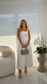 1403 Full skirt midi dress