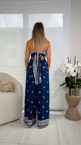 3358 Tube tie back jumpsuit
