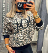 2138 Animal print sweater love