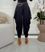 1446 Pants with front and back pleats