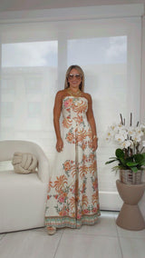 3466 Print tube jumpsuit