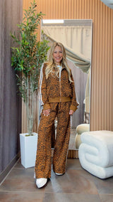 5617 Leopard sweater and pants set
