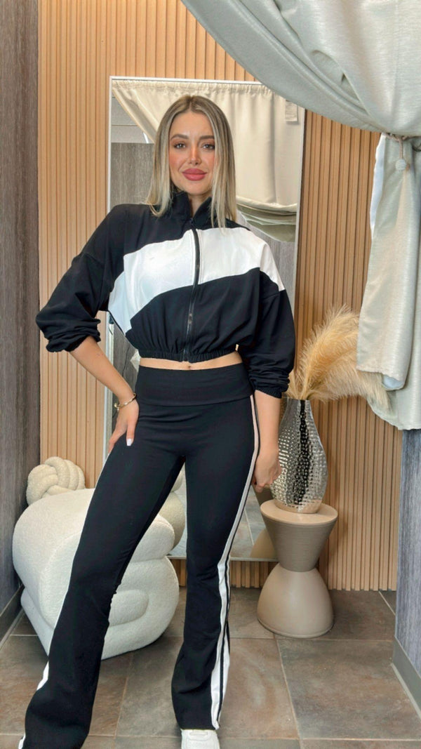 0587 Zip up jacket and pants set