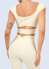CROP EMANA FLOW - BUTTERCREAM