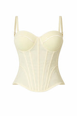 3481 Sculpted sweetheart corset top