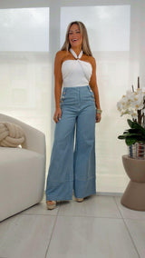 2861 Halter neck strapless bodysuit