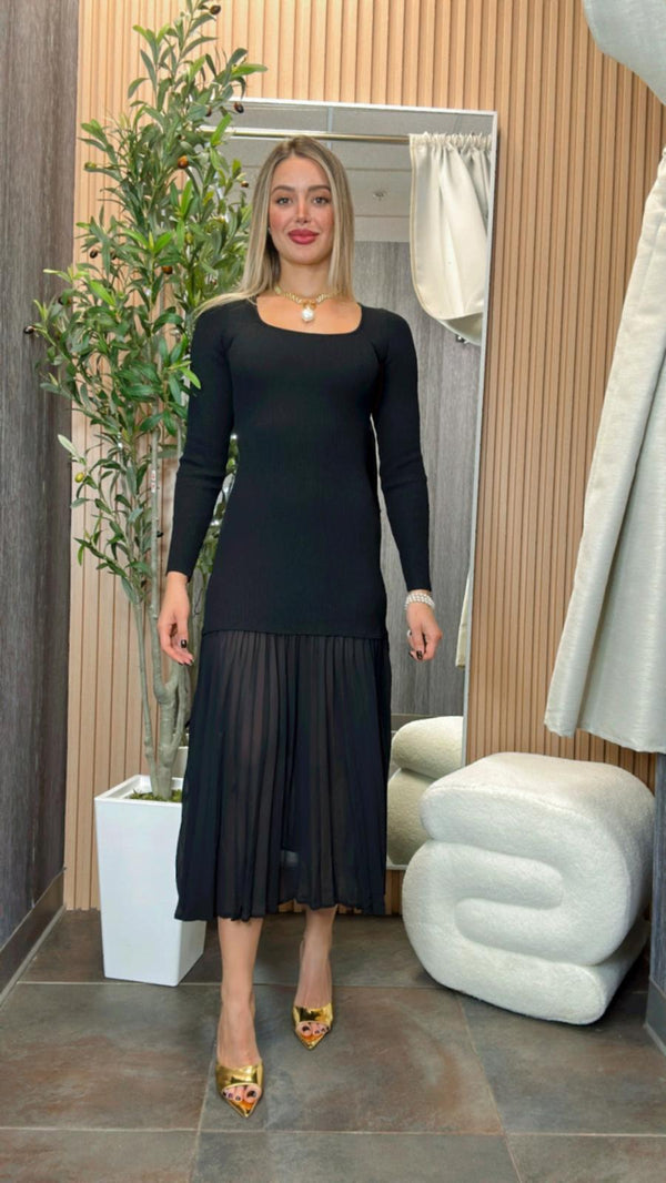 7009 Long sleeve maxi dress