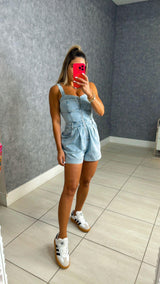 4292 Bustier denim romper