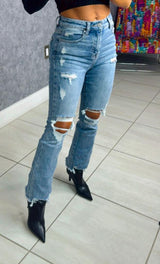 5712 High rise ankle flare jeans