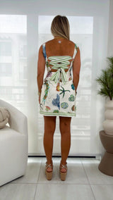 9360 Sea print mini dress