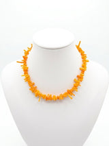 N1246 Puka coral colors necklace