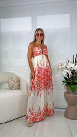 2465 Printed maxi dress