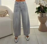 1716 Slouchy crop barrel pants