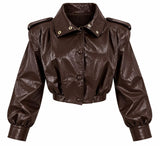 7746 Faux Leather Jacket