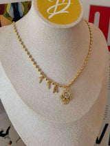 DL233 MOTHER'S DAY DANGLE LETTERS NECKLACE