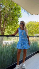 4487 Polka dot mini bubble dress