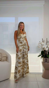 3450 Tie back chest jumpsuit