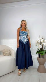 4501 Safari muse midi dress