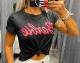 T790 Barbie crop t-shirt