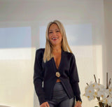 6329 One gold button sweater