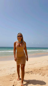 0046 Textured mini dress