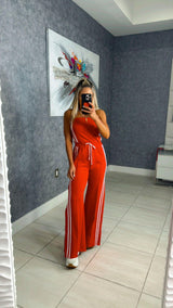 5384 Strapless open side jumpsuit