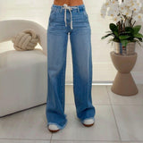 1645 High rise wide pants