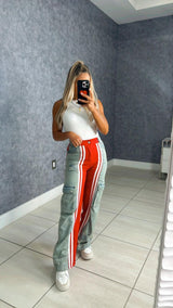 1320 Pants with middle color detail