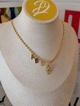 DL233 MOTHER'S DAY DANGLE LETTERS NECKLACE