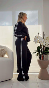 5688 Long sleeve sweater and sweat pants set