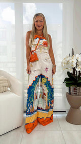 0705 Summer vibes printed jumpsuit