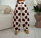 9997 Polka dot trendy woven pants