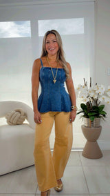 6213 Super high horseshoe pants