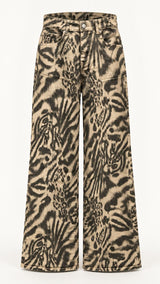 9060 Safari mix print pants