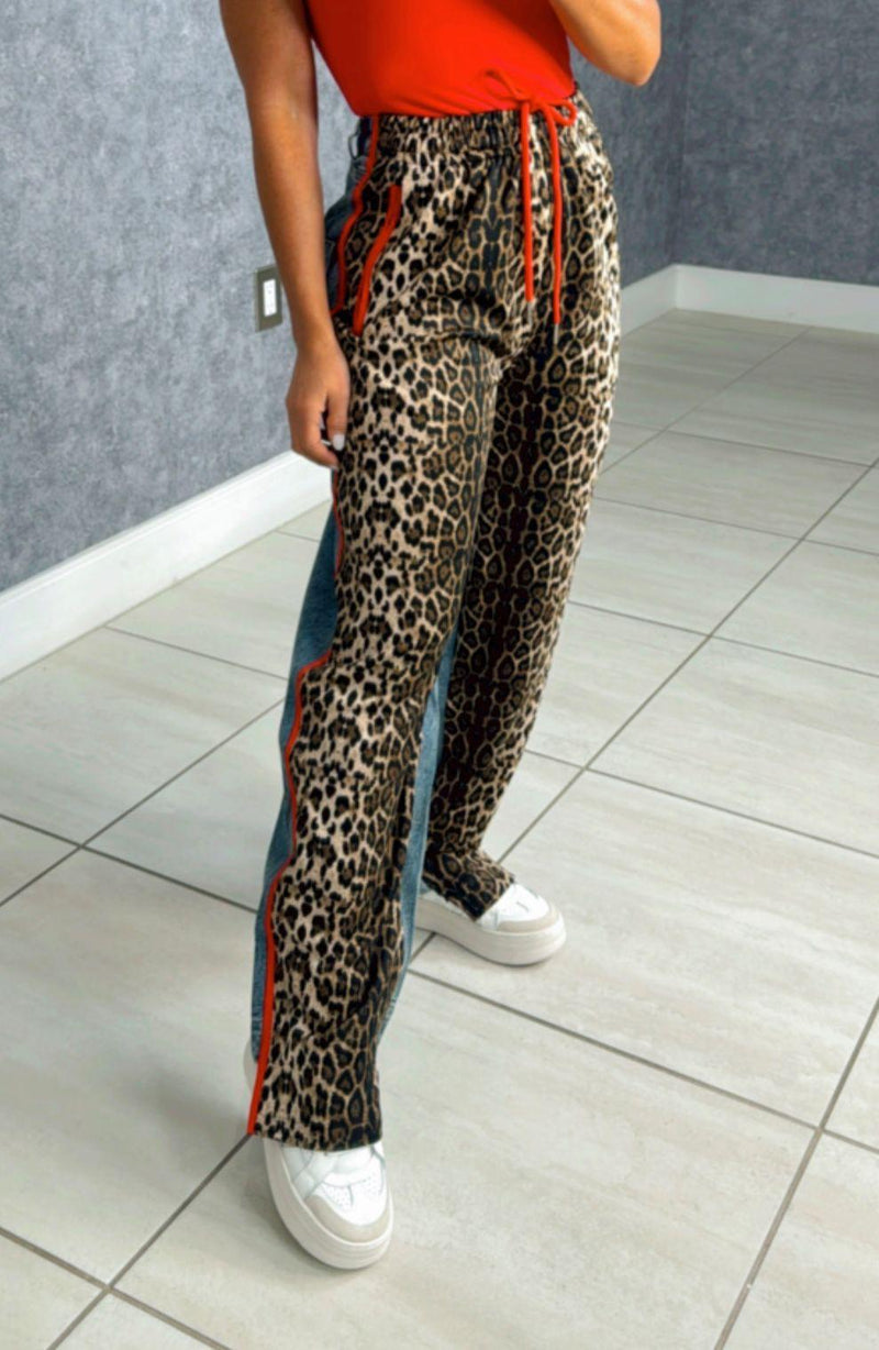 4012 High waist leopard print pant