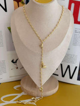 DL192 LOVE MYSELF LIMITED EDITION GOLDEN LONG NECKLACE