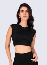 CROP FUTURE SCULPT - BLACK