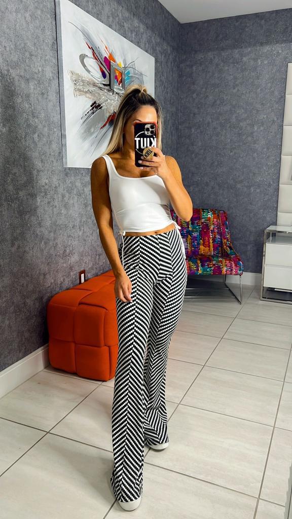 5041 Zig zag print leggings