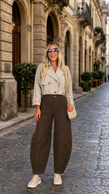 0267 Milano cropped trench jacket