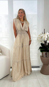 4755 Elastic waist jumpsuit
