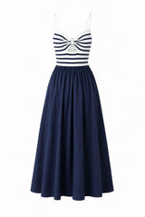 1922 Midi dress with sweater knit top
