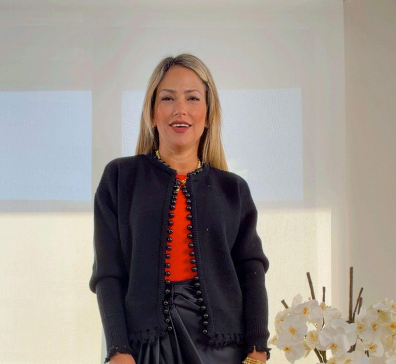 4174 Sweater with pearls details