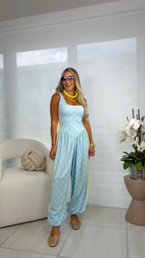1922 Polka dot print jumpsuit Kiut
