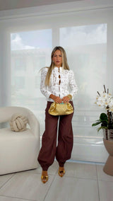 5052 Grace high neck Blouse