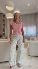 8106 Blush garden pants