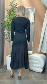 7009 Long sleeve maxi dress